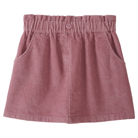 Mädchen Cordrock aus Bio-Baumwolle rosa