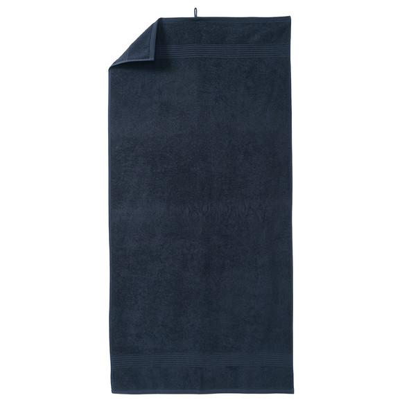 Biologisch katoenen badhanddoek donkerblauw
