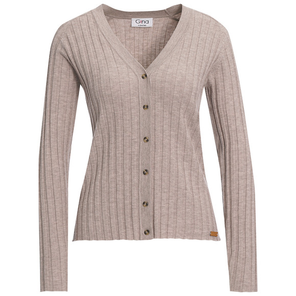 Damen Strickjacke mit V-Ausschnitt