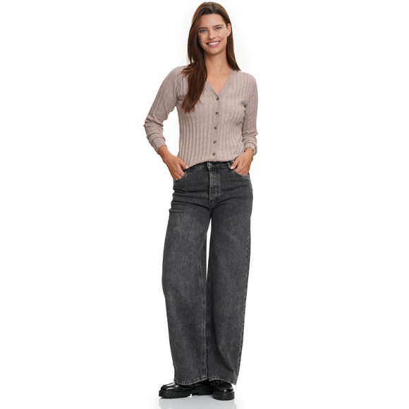 Damen Strickjacke mit V-Ausschnitt