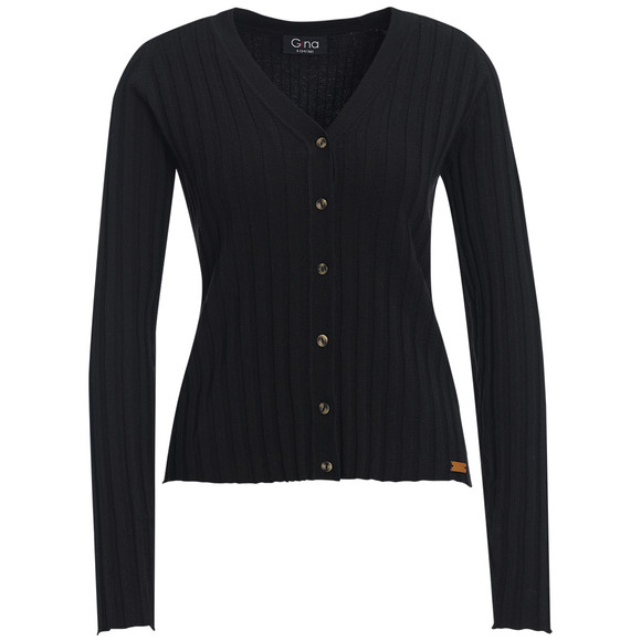 Damen Strickjacke mit V-Ausschnitt