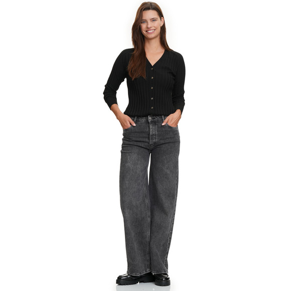 Damen Strickjacke mit V-Ausschnitt