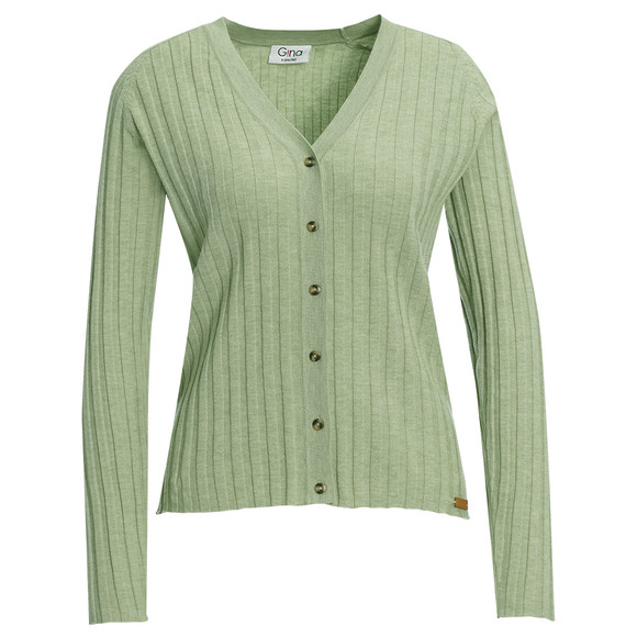 Damen Strickjacke mit V-Ausschnitt