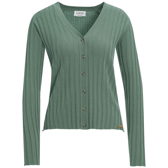 Damen Strickjacke mit V-Ausschnitt