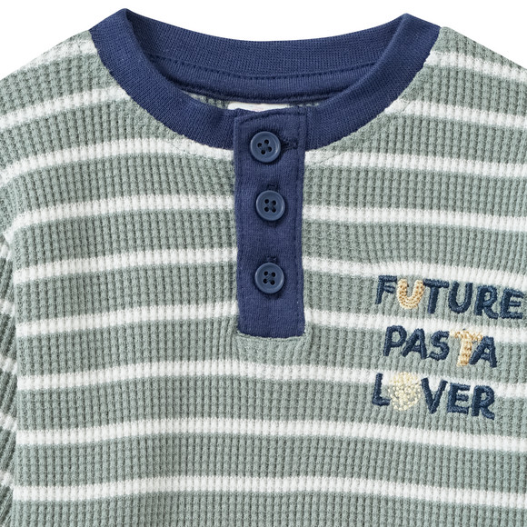 Geboorte shirt lange mouw met borduursel