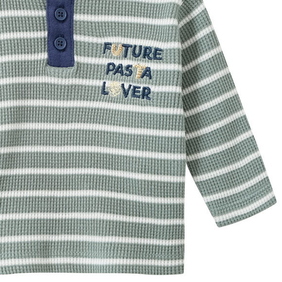 Geboorte shirt lange mouw met borduursel