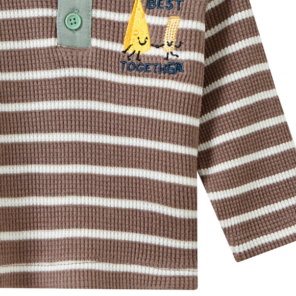 Geboorte shirt lange mouw met borduursel