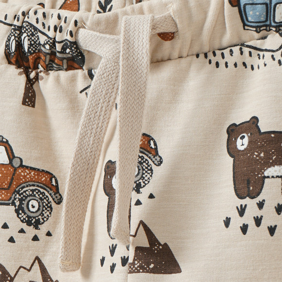 Baby joggingbroek met all-over voertuigen