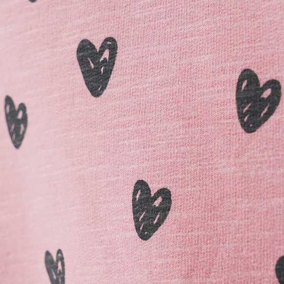 Baby sweatshirt met hartje all-over