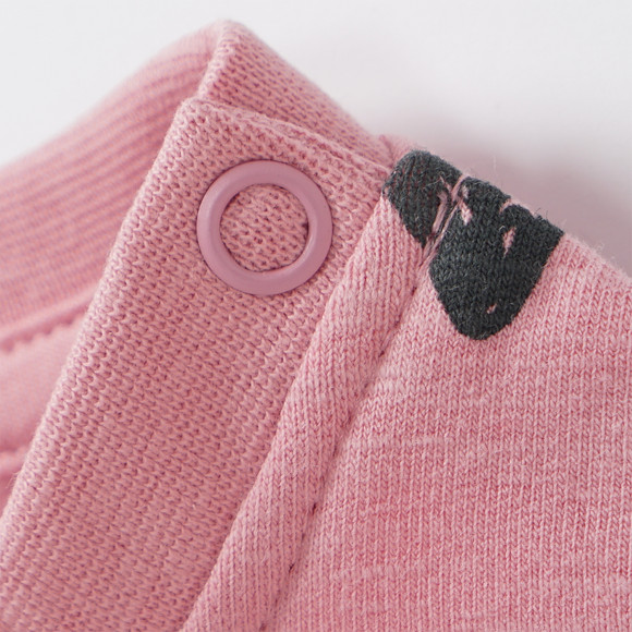 Baby sweatshirt met hartje all-over