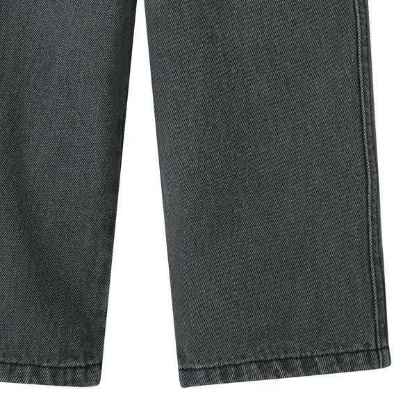 Jeans met wijde pijpen en paperbag tailleband