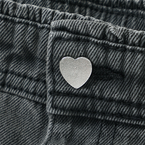 Jeans met wijde pijpen en paperbag tailleband