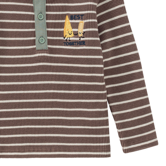 Baby shirt met lange mouwen en borduursel