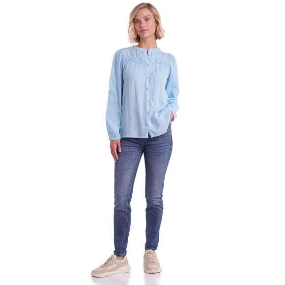 Damen Musselin-Bluse  aus Baumwolle