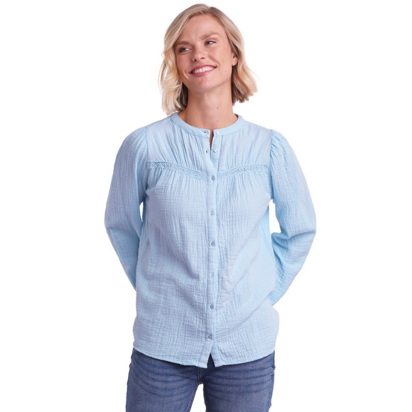 Damen Musselin-Bluse  aus Baumwolle