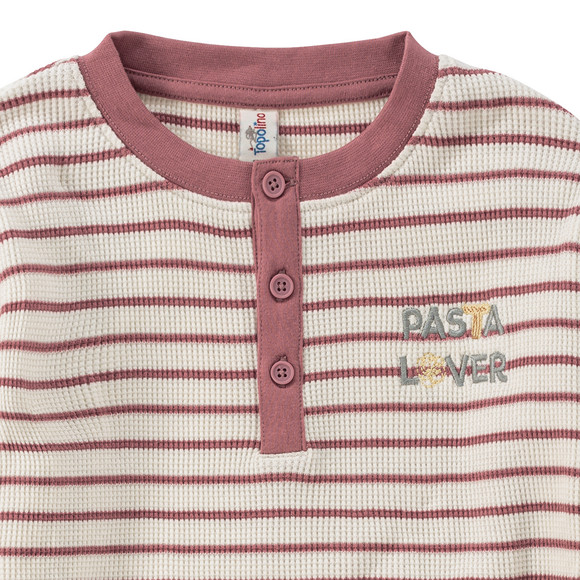 Meisjeshemd met lange mouwen en borduursel