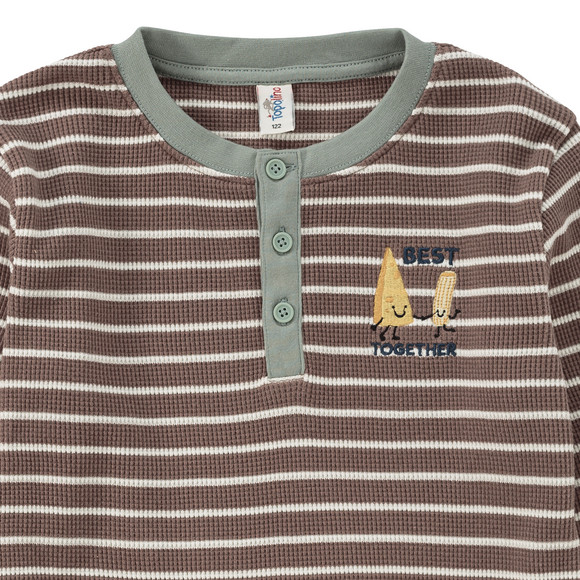 Kinderhemd met lange mouwen en borduursel