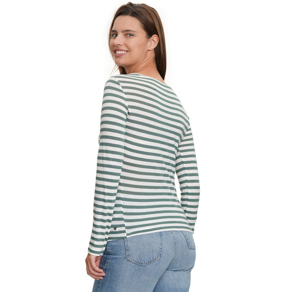 Gestreept damesshirt met lange mouwen