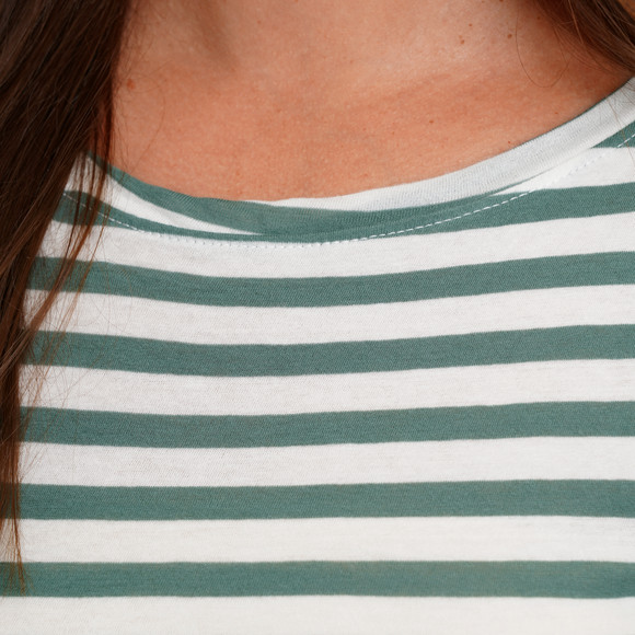 Gestreept damesshirt met lange mouwen