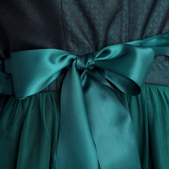 Dames dirndl met all-over patroon