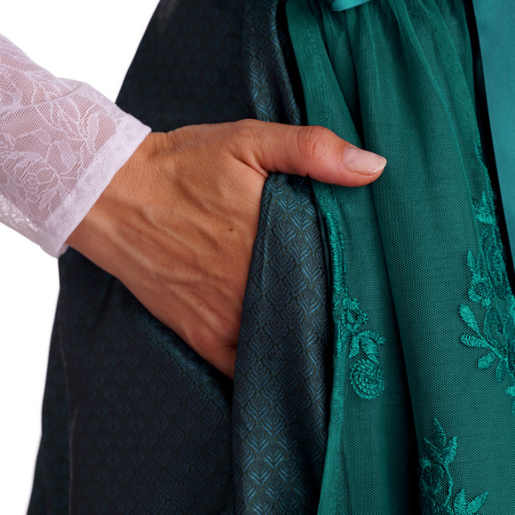 Dames dirndl met all-over patroon