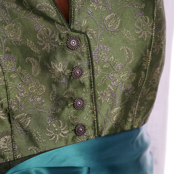 Dames dirndl met all-over patroon