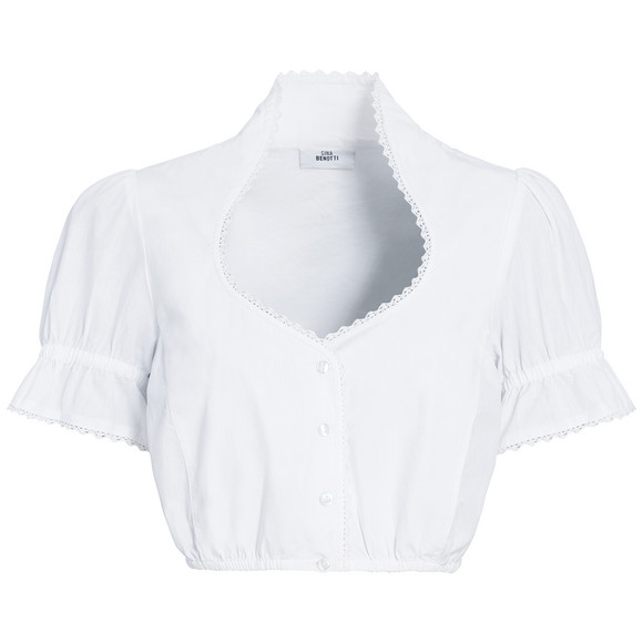 Damen Dirndl-Bluse mit Spitze