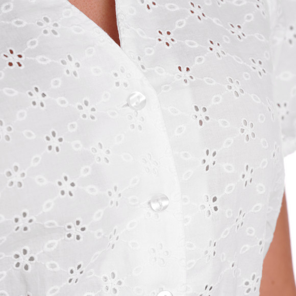 Damen Dirndl-Bluse mit Lochstickerei