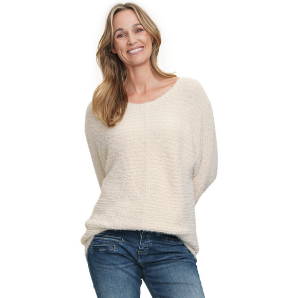 Gebreide damestrui met boothals