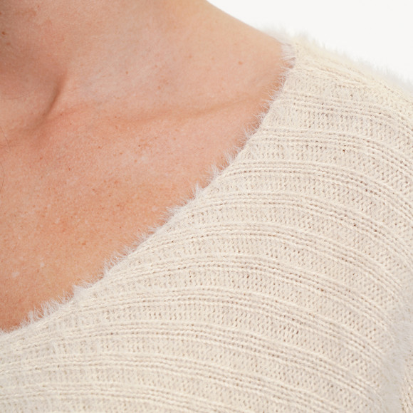 Gebreide damestrui met boothals