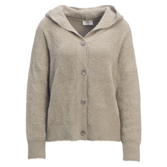 Vrouwelijk vest met een knusse look beige