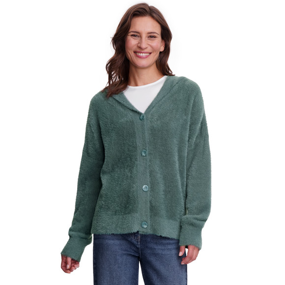 Vrouwelijk vest met een knusse look