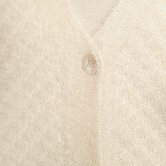 Gebreid damesgilet met knoopsluiting