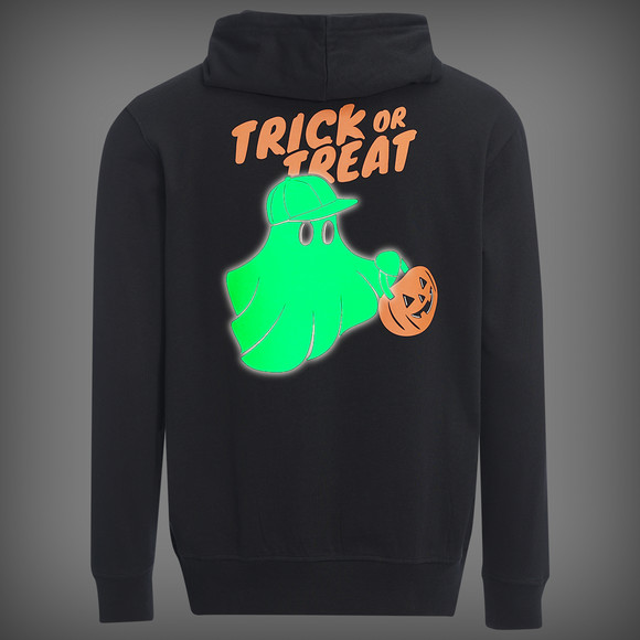 Herren Hoodie mit Glow in the dark Effekt