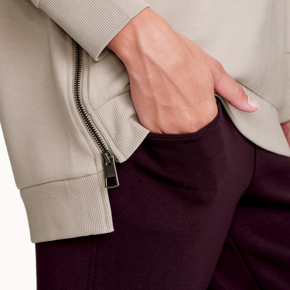 Dames sweatshirt met split