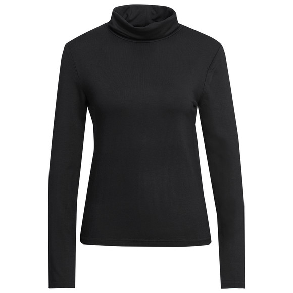 Dames-shirt met lange mouwen en col
