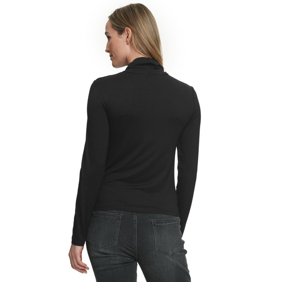 Dames-shirt met lange mouwen en col