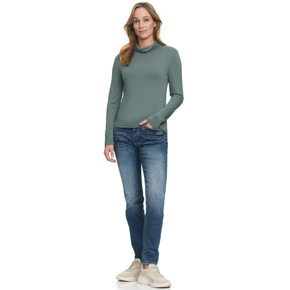 Damen Langarmshirt mit Rollkragen