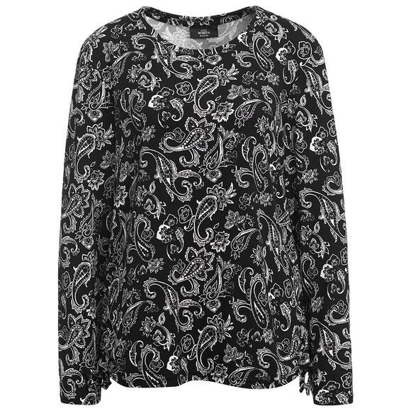 Damen Langarmshirt mit Allover-Muster