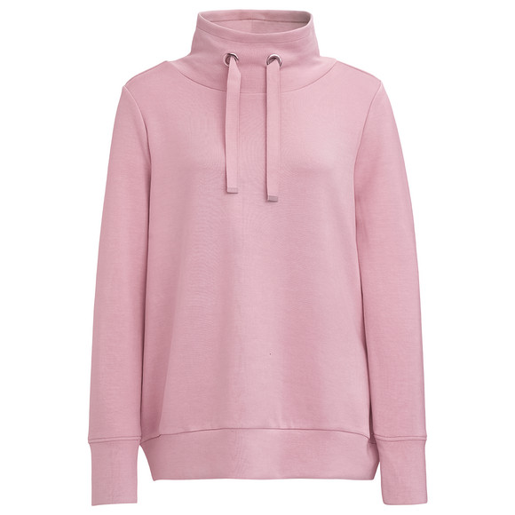 Dames sweat trui met opstaande kraag