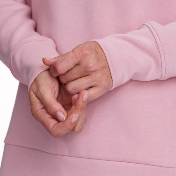 Dames sweat trui met opstaande kraag