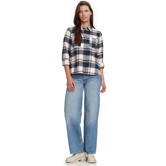 Damesblouse in een geruite look