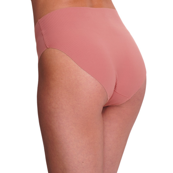Naadloze damesslip met geribde structuur