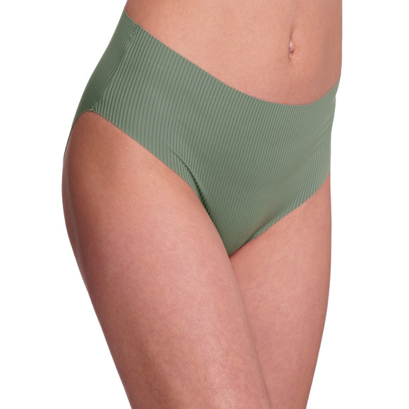 Naadloze damesslip met geribde structuur
