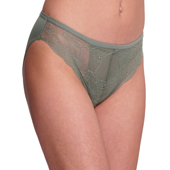 2 dames microvezelslips met kant