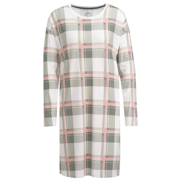 Nachthemd met ruitjespatroon