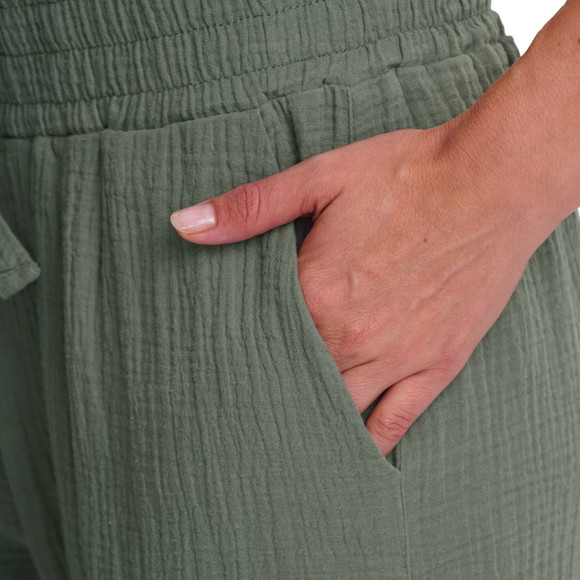 Damen Musselin-Schlafhose aus Baumwolle