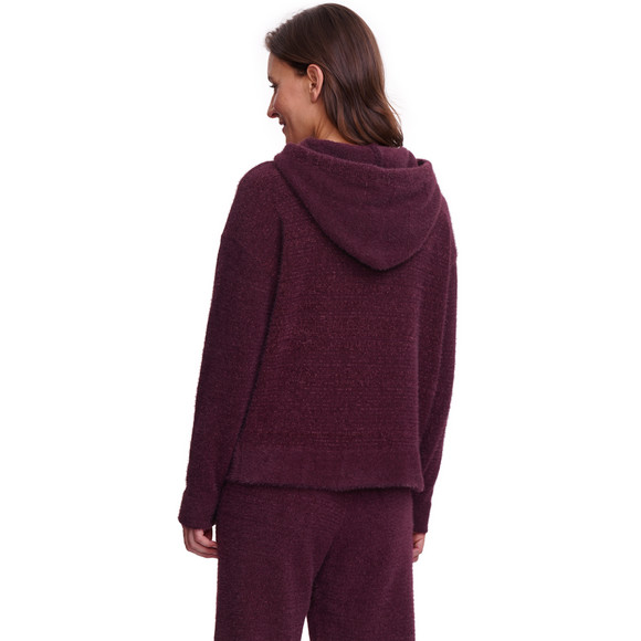 Dames' lounge hoodie in een harige look