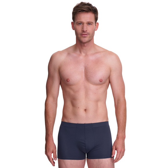 Effen herenbroek van microvezel