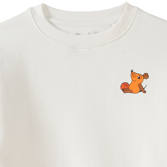 Die Maus Sweatshirt mit Rücken-Print